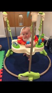 when can baby go in jumperoo